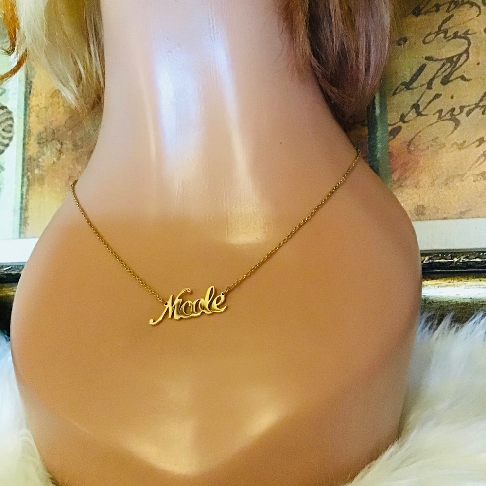 ❤️❤️ Gold color Nameplate Nicole Necklaces Gifts For Women Jewelry Pendant
